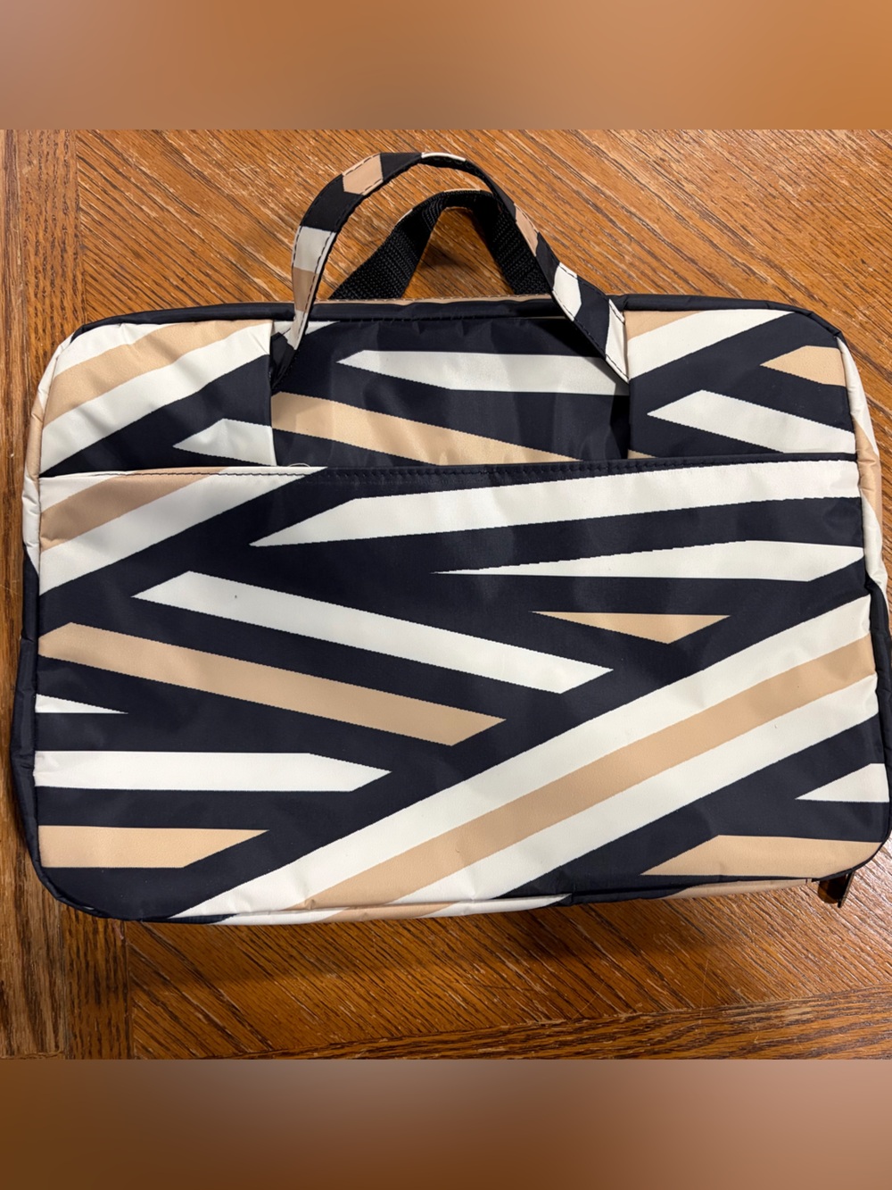 Black & Tan Geometric Travel Laptop case